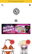 How ragejunkie.com looks like on a mobile device such as an iPhone.