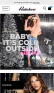 How rainbowshops.com looks like on a mobile device such as an iPhone.