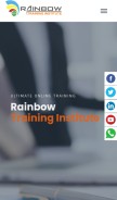 How rainbowtraininginstitute.com looks like on a mobile device such as an iPhone.