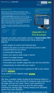How rainwise.net looks like on a mobile device such as an iPhone.