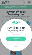 How raise.com looks like on a mobile device such as an iPhone.