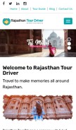 How rajasthantourdriver.com looks like on a mobile device such as an iPhone.