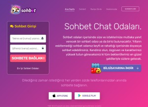How rakipsizsohbet.net looks like on a tablet such as an iPad.