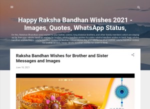 How raksha-bandhan-wishesss.blogspot.com looks like on a tablet such as an iPad.