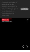 How rampanel.com looks like on a mobile device such as an iPhone.