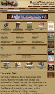 How ranchworldads.com looks like on a mobile device such as an iPhone.