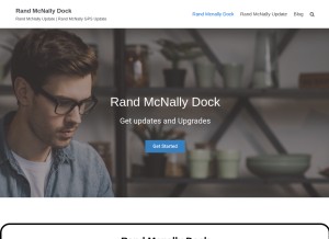 How randmcnallydockz.com looks like on a tablet such as an iPad.