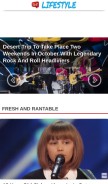 How rantlifestyle.com looks like on a mobile device such as an iPhone.