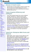How raosoft.com looks like on a mobile device such as an iPhone.