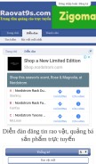 How raovat9s.com looks like on a mobile device such as an iPhone.