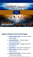 How raptureready.com looks like on a mobile device such as an iPhone.