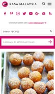 How rasamalaysia.com looks like on a mobile device such as an iPhone.