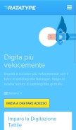 How ratatype.it looks like on a mobile device such as an iPhone.