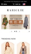 How ratecute.com looks like on a mobile device such as an iPhone.