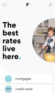 How ratehub.ca looks like on a mobile device such as an iPhone.
