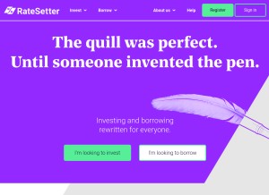 How ratesetter.com looks like on a tablet such as an iPad.