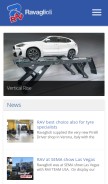 How ravaglioli.com looks like on a mobile device such as an iPhone.
