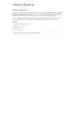 How ravenjs.com looks like on a mobile device such as an iPhone.