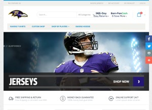 How ravenshotselling.com looks like on a tablet such as an iPad.