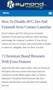 How raymond.cc looks like on a mobile device such as an iPhone.