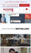 How raymondnext.com looks like on a mobile device such as an iPhone.