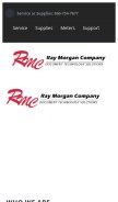 How raymorgan.com looks like on a mobile device such as an iPhone.