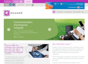 How rcarre.eu looks like on a tablet such as an iPad.