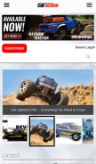 How rccaraction.com looks like on a mobile device such as an iPhone.