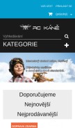 How rckane.cz looks like on a mobile device such as an iPhone.