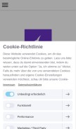 How rcmfotos.jimdofree.com looks like on a mobile device such as an iPhone.