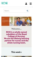 How rcni.com looks like on a mobile device such as an iPhone.