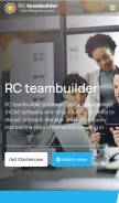 How rcteambuilder.com looks like on a mobile device such as an iPhone.