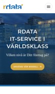 How rdata.se looks like on a mobile device such as an iPhone.