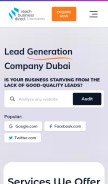 How reachbusinessdirect.com looks like on a mobile device such as an iPhone.