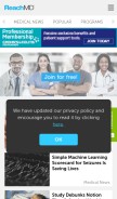 How reachmd.com looks like on a mobile device such as an iPhone.