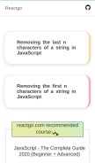 How reactgo.com looks like on a mobile device such as an iPhone.
