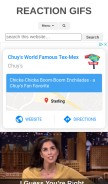 How reactiongifs.com looks like on a mobile device such as an iPhone.