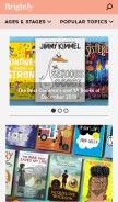How readbrightly.com looks like on a mobile device such as an iPhone.