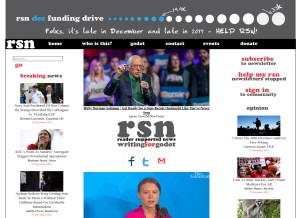 How readersupportednews.org looks like on a tablet such as an iPad.