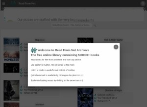 How readfrom.net looks like on a tablet such as an iPad.