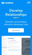 How readme.io looks like on a mobile device such as an iPhone.
