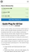 How readms.net looks like on a mobile device such as an iPhone.