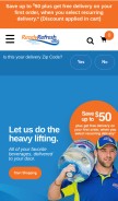 How readyrefresh.com looks like on a mobile device such as an iPhone.