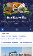 How real-estate-site.com looks like on a mobile device such as an iPhone.