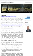 How real-statistics.com looks like on a mobile device such as an iPhone.
