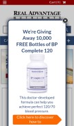 How realadvantagenutrients.com looks like on a mobile device such as an iPhone.