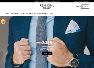 How realdealbuddy.com looks like on a tablet such as an iPad.