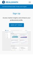 How realgraph.co looks like on a mobile device such as an iPhone.