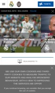 How realmadrid.com looks like on a mobile device such as an iPhone.