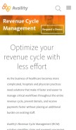 How realmed.com looks like on a mobile device such as an iPhone.